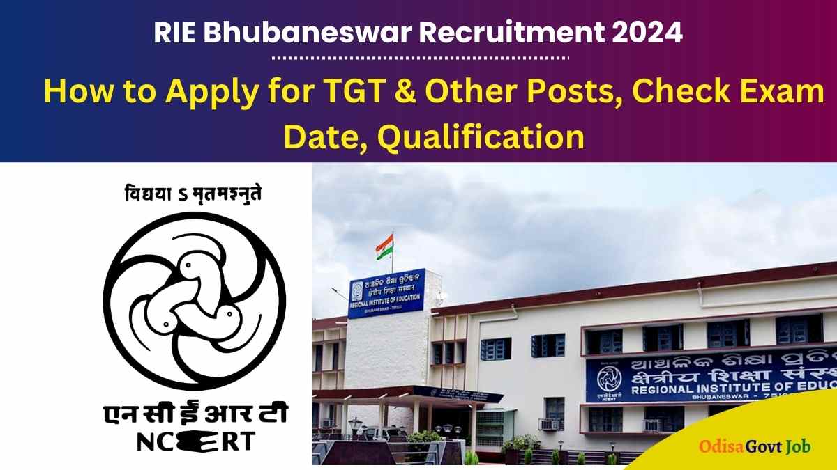 RIE Bhubaneswar Recruitment 2024