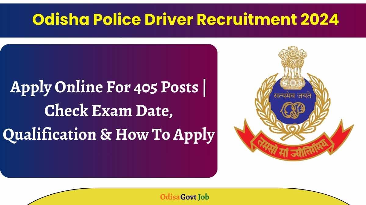 Odisha Police Driver Recruitment 2024